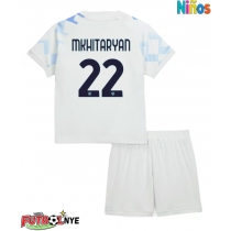Camiseta Inter Milan Henrikh Mkhitaryan #22 Visitante Equipación para niños 2025-26 manga corta (+ pantalones cortos)
